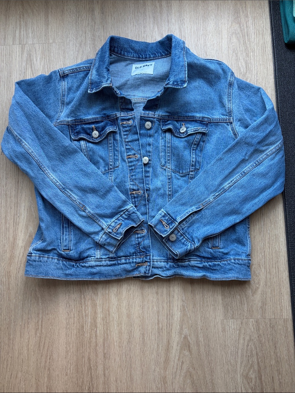 Old Navy Kids Blue Denim Jacket with Button Front